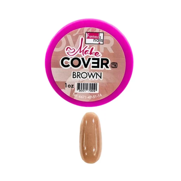 Acrílico make cover brown Fantasy Nails 1 onza