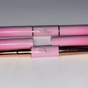 Pincel doble punta #4 y 10 kolinsky rosado Belleza Nails