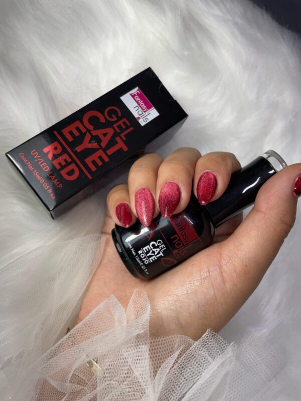 Gel Cat Eye Red Fantasy Nails 15ml