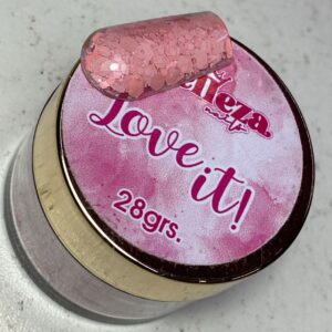 Acrílico glitter #12 love it Belleza Nails 28grs