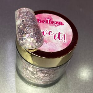 Acrílico Glitter #16 Love it Belleza 1/4 onza