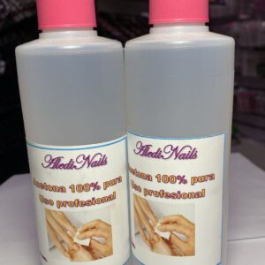 Acetona 100% pura Aledi Nails 8onz.