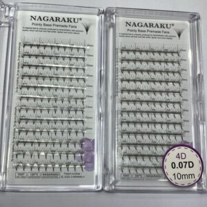 Blíster de pestañas 0.07 curva D Nagaraku grosor 10mm 4D