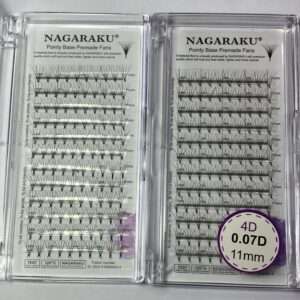 Blíster de pestañas 0.07 curva D Nagaraku grosor 11mm 4D