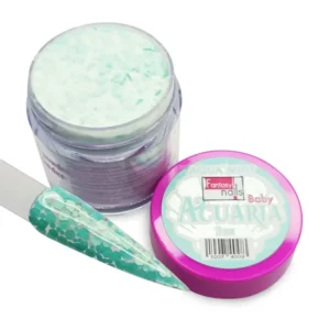 Acrílico acuaria aqua mint Fantasy Nails 1 onza