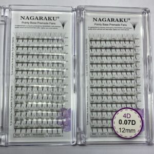 Blíster de pestañas 0.07 curva D Nagaraku grosor 12mm 4D