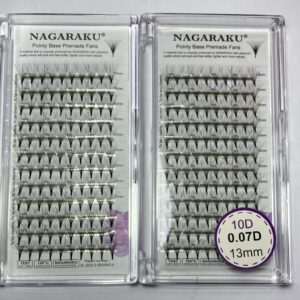 Blíster de pestañas 0.07 curva D Nagaraku grosor 13mm 10D