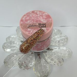 Acrílico glitter rose gold Belleza Nails 1 onza