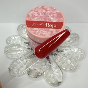 Acrílico rojo Belleza Nails 1 onza