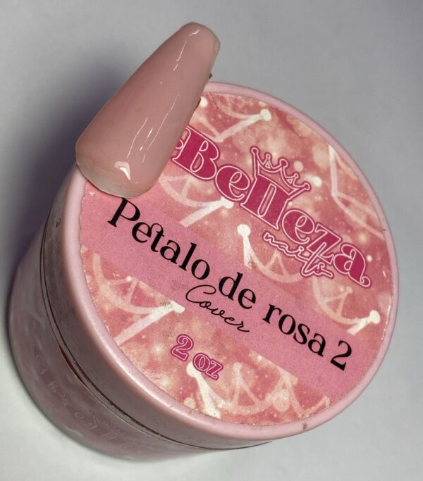 Acrílico cover pétalo de rosa 2 Belleza Nails 2 onzas