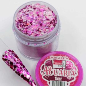 Acrílico acuaria magenta Fantasy Nails 1 onza