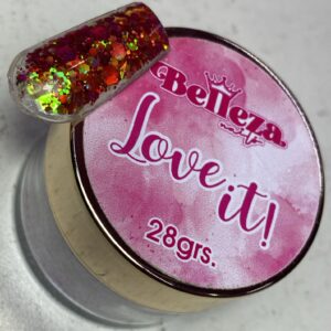 3-26-1.jpeg Acrílico glitter #25 love it Belleza Nails 28grs