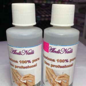 Acetona 100% pura Aledi Nails 4onz.