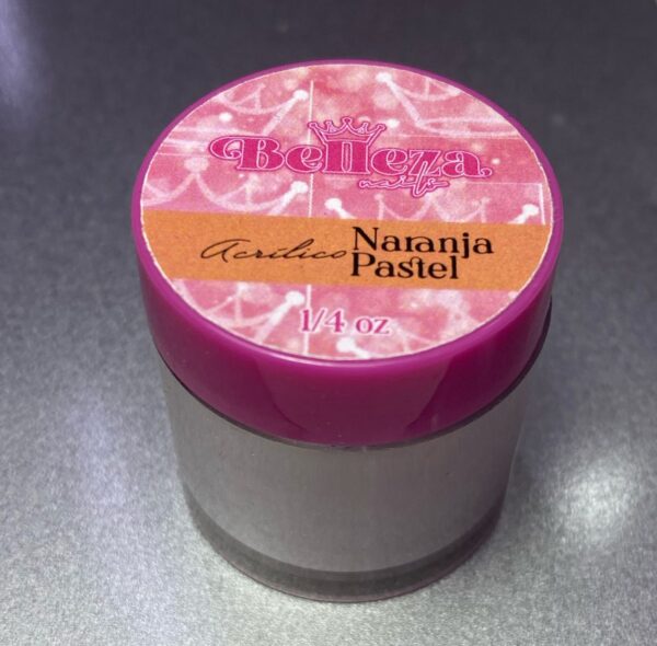 Acrílico Naranja Pastel Belleza 1/4 onza