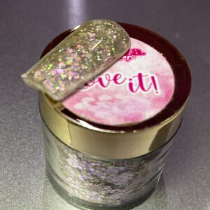 Acrílico Glitter #15 Love it Belleza 1/4 onza