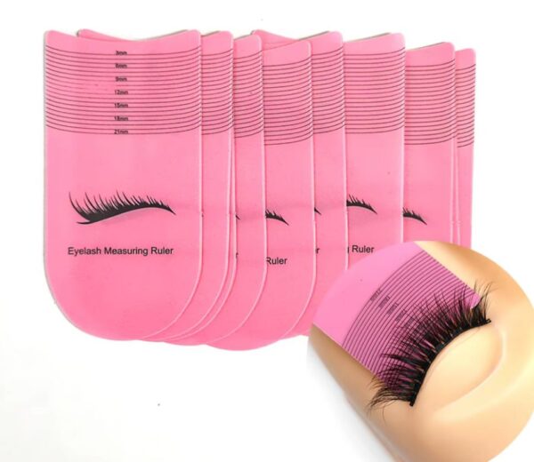 Regla portátil para medir longitud de pestañas Belleza