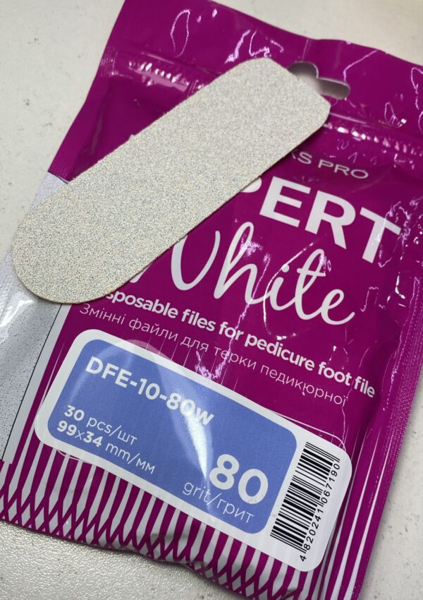 Staleks expert white 80 grit, 30 piezas