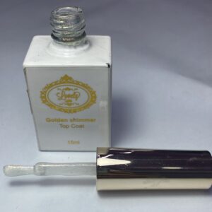 Golden Shimmer Top Coat Lovely Nails 15ml