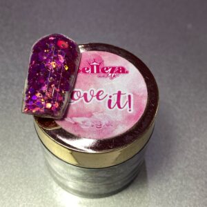 Acrílico Glitter #19 Love it Belleza 1/4 onza