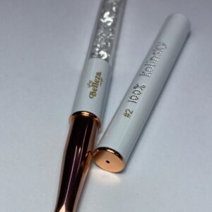 Pincel #2 kolinsky blanco con cristal Belleza Nails