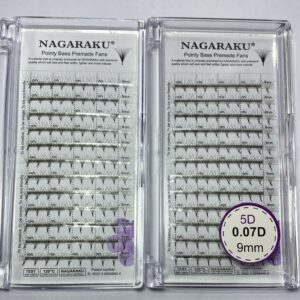 Blíster de pestañas 0.07 curva D Nagaraku grosor 9mm 5D