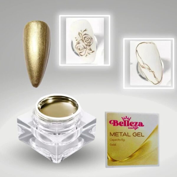 Gel  metal  belleza  gold