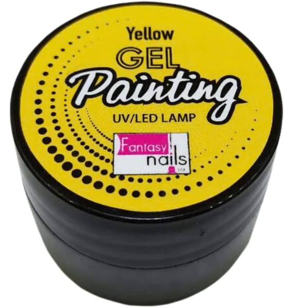 gel painting yellow fantasy