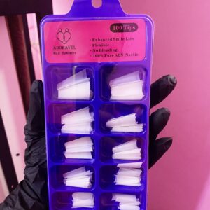 Tips   coffin  Natural  Adoravel  100  piezas