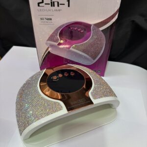 Lámpara  Rose Gold con incrustaciones de diamantes LED/UV 2 IN 1 SUN S21