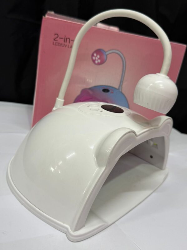 Lámpara HS 887 forma de osito con lámpara de sof gel  color blanco