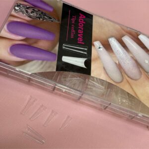 Tips Adoravel Coffin Cristal Cortos