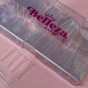 Tips Coffin Cristal con curvatura C Belleza