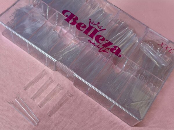 Tips Coffin Cristal con curvatura C Belleza