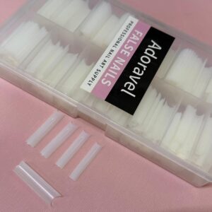 Tips cuadrados Adoravel naturales XL con curvatura C
