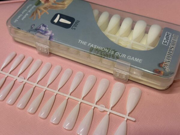 Tips stiletto para sof gel natural