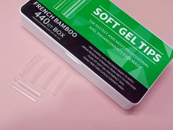 Tips cuadrados cristal XL empaque verde
