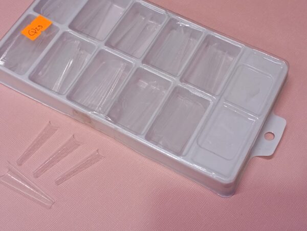 Tips Coffin cristal XL  para poly gel