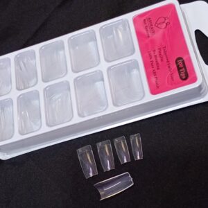 Tips cuadrados sin curvatura cristal Adoravel