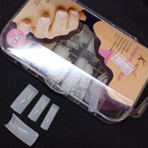 Tips natural natural sin curvatura K.nails 100 piezas