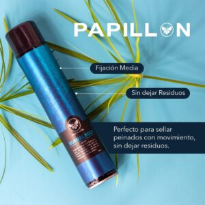 Spray Fijador de cabello  papillon azul