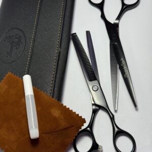 Kit de tijera  para cabello color negro Beauty Style