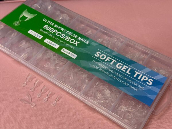 tips almendra cortos cristal 600 piezas