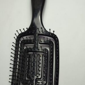 peine color negro para desenredar cabello plástico