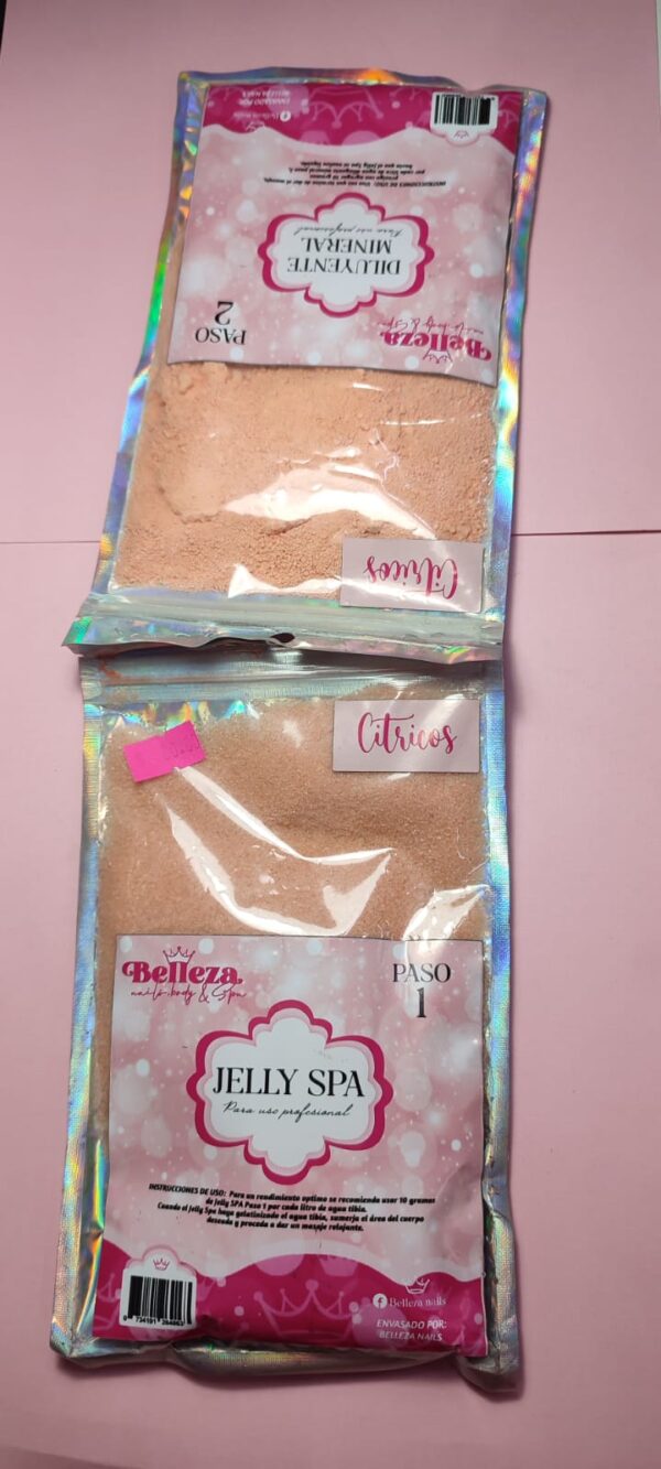 Jelly  Spa  Belleza  paso 1 paso 2 sitricos