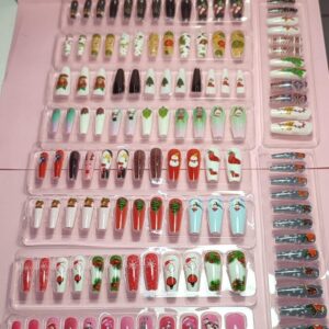 uñas decoradas navideñas