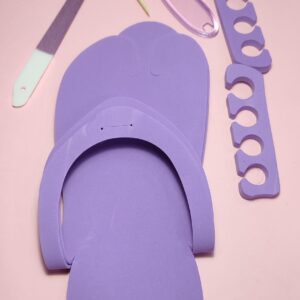 Kit para pedicura color morado