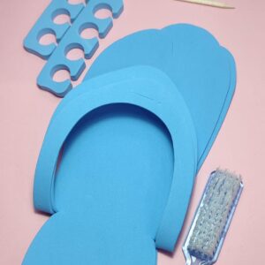 kit   para pedicura  color azul