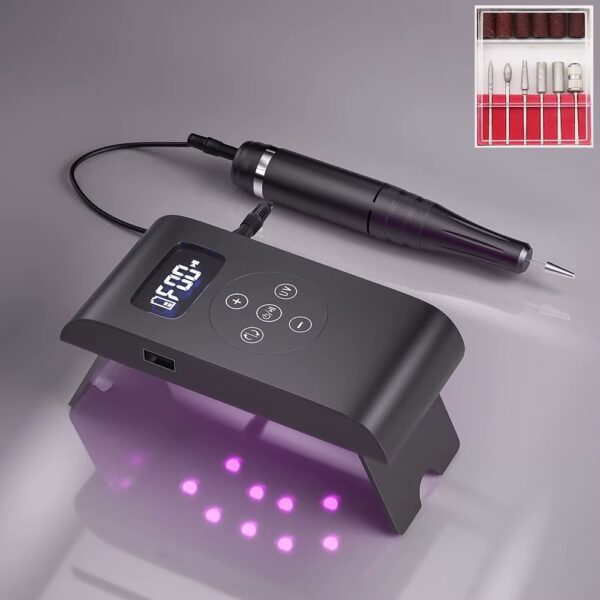 WhatsApp-Image-2025-07-08-at-4.14.11-PM.jpeg Dril y lámpara UV electric nails drill machine Black