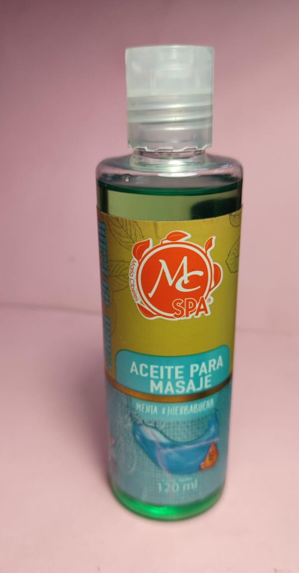 Aceite para masaje aroma Menta y hierbabuena  MC