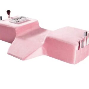 Cojín  de lashista color rosado  incluye  esponja para el cuello